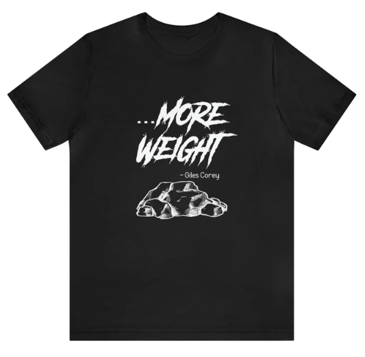 Black T-shirt saying "...More Weight" from Etsy.